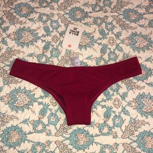 Red billabong bathing suit bottom